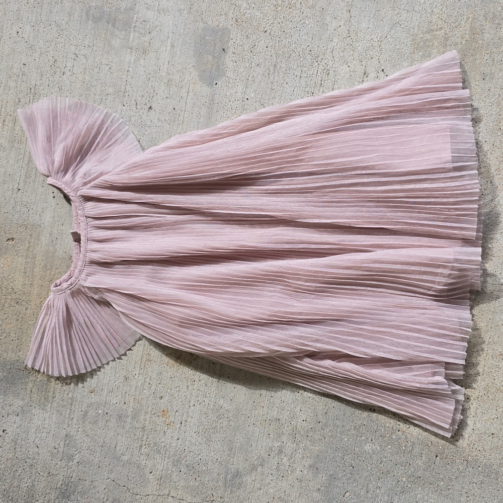 NWOT Pleated Tulle Swing Dress for Toddler Girls